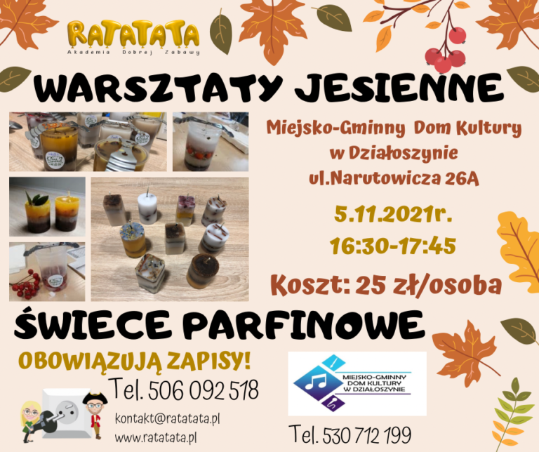 2021 - Plakat Warsztaty jesienne