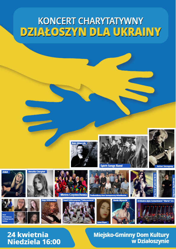 2022 - Plakat - Działoszyn dla Ukrainy