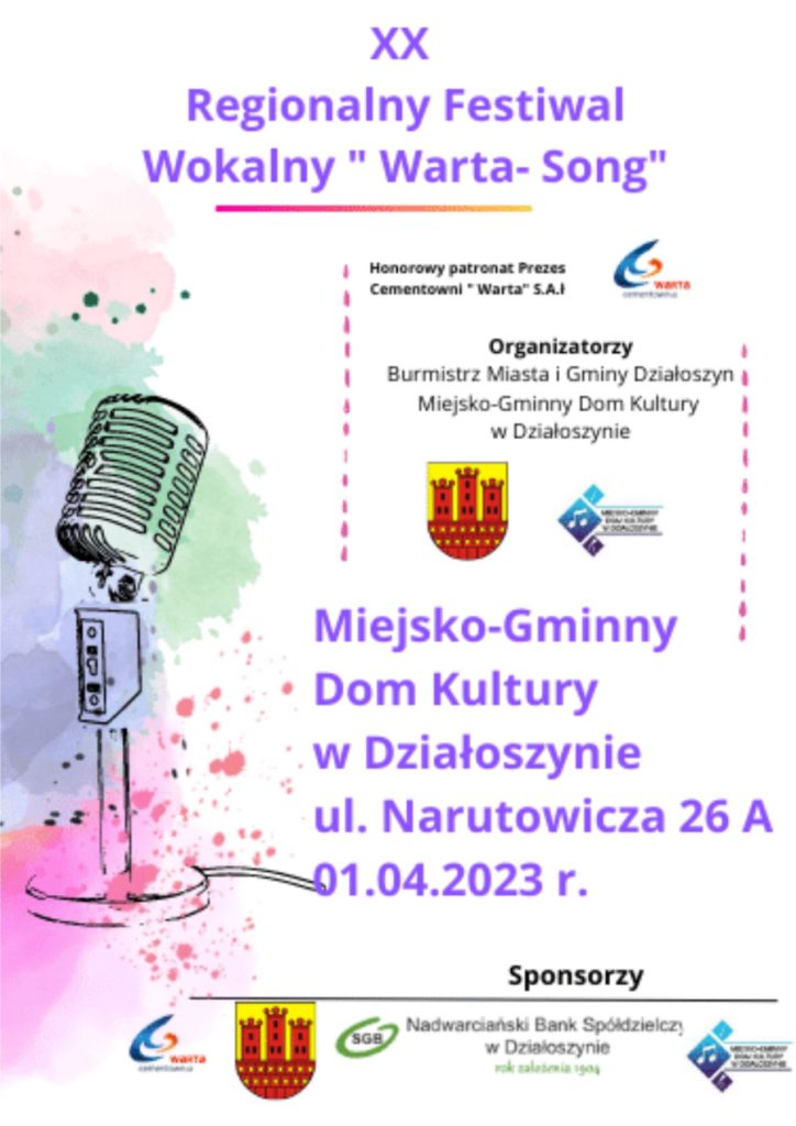 2023 - XX Festiwal Wokalny Warta Song