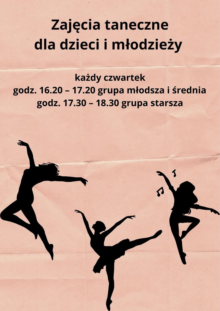 2023 - Zajęcia taneczne dla dzieci i młodzieży 2023 - 2024