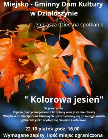 2021 - Plakat Kolorowa Jesień